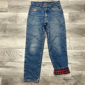 31 x 30 flannel lined LL bean jeans